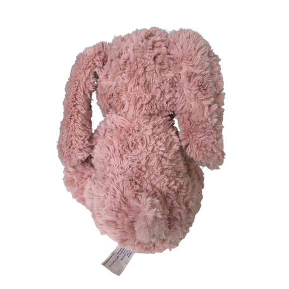 Walmart Pink Curly Bunny Plush Stuffed Animal Toy 10" 2023 - Picture 4 of 6